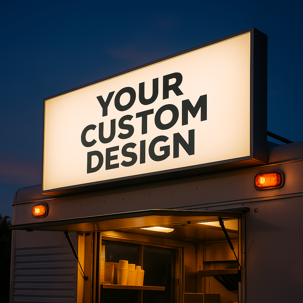 Custom LED light box sign Austin TX GlowUp Signs
