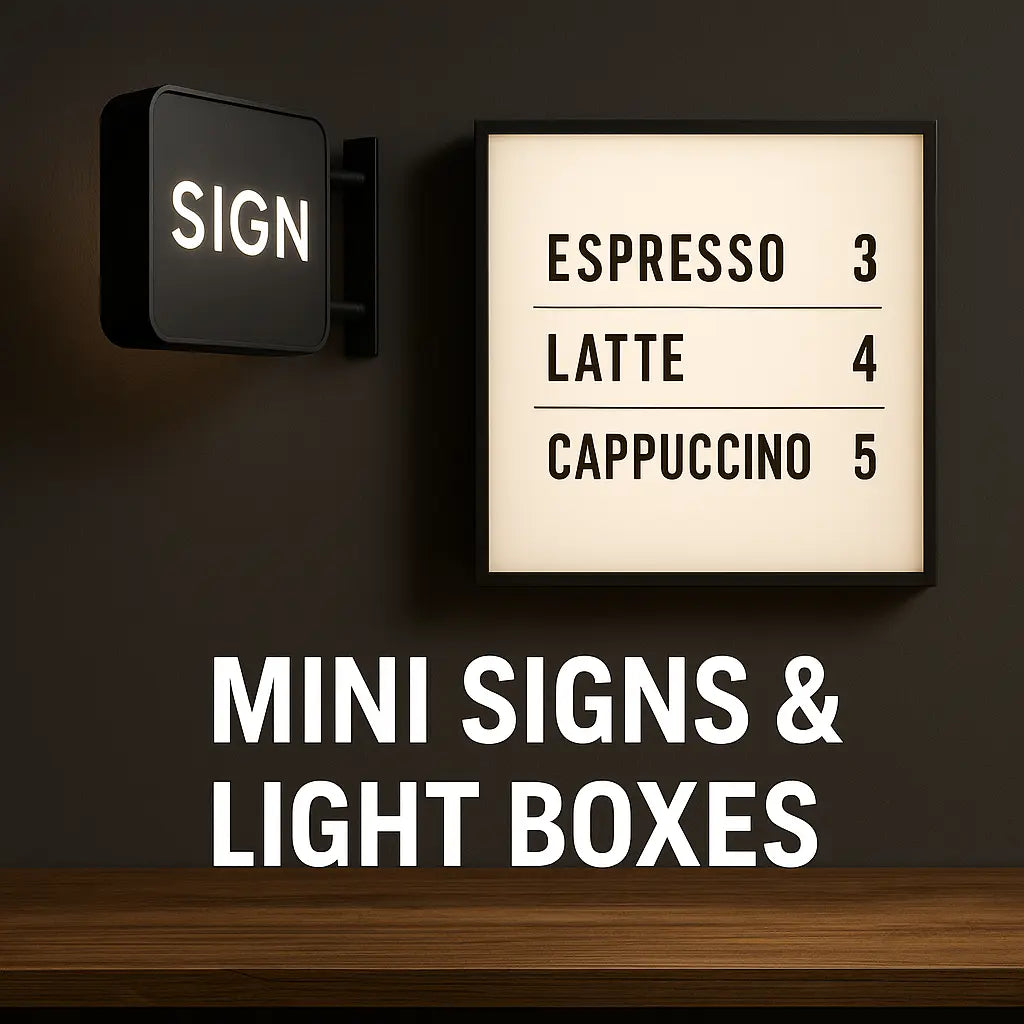 Mini Signs & Light Boxes – GlowUp Signs