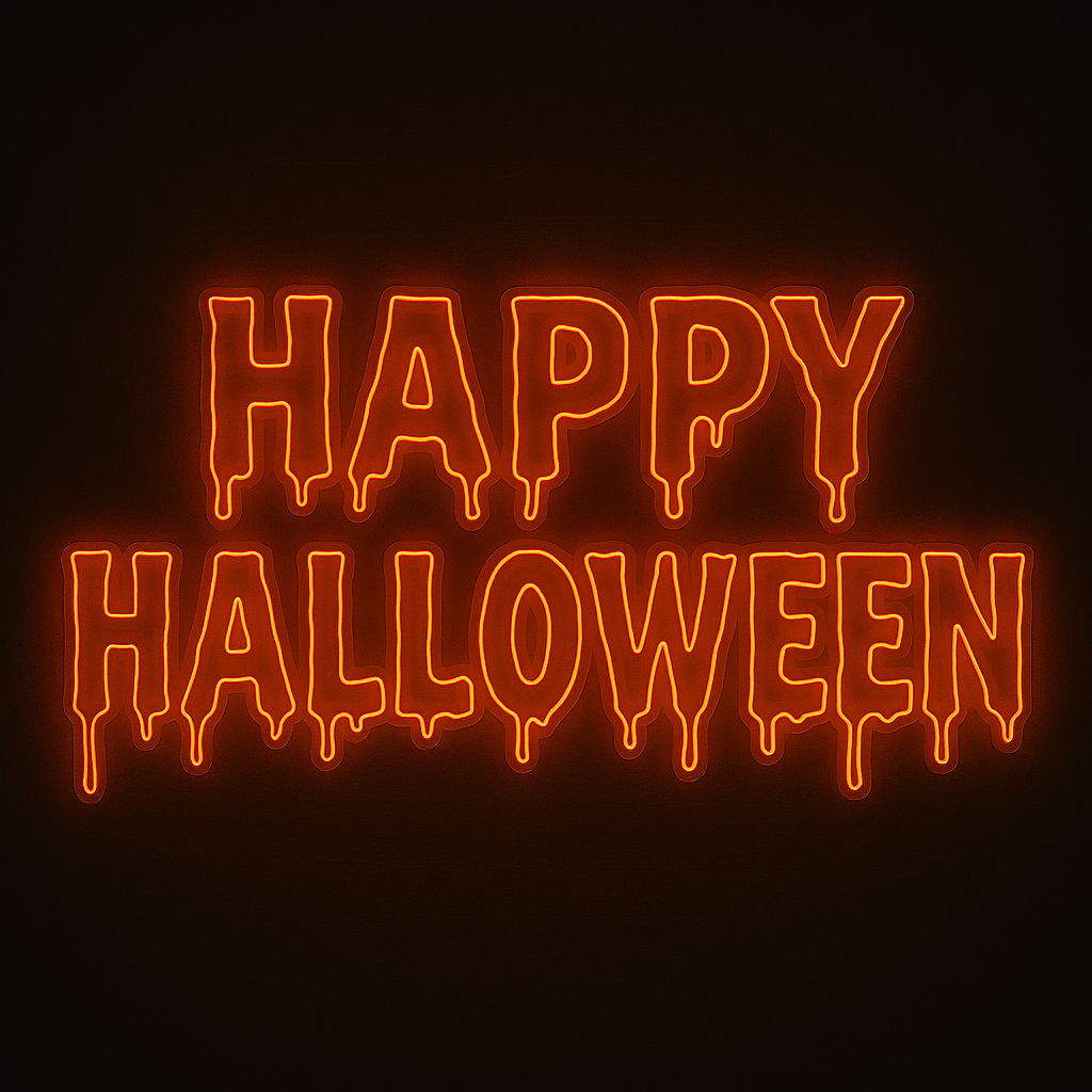 halloween neon sign led light for haunted house party decoration