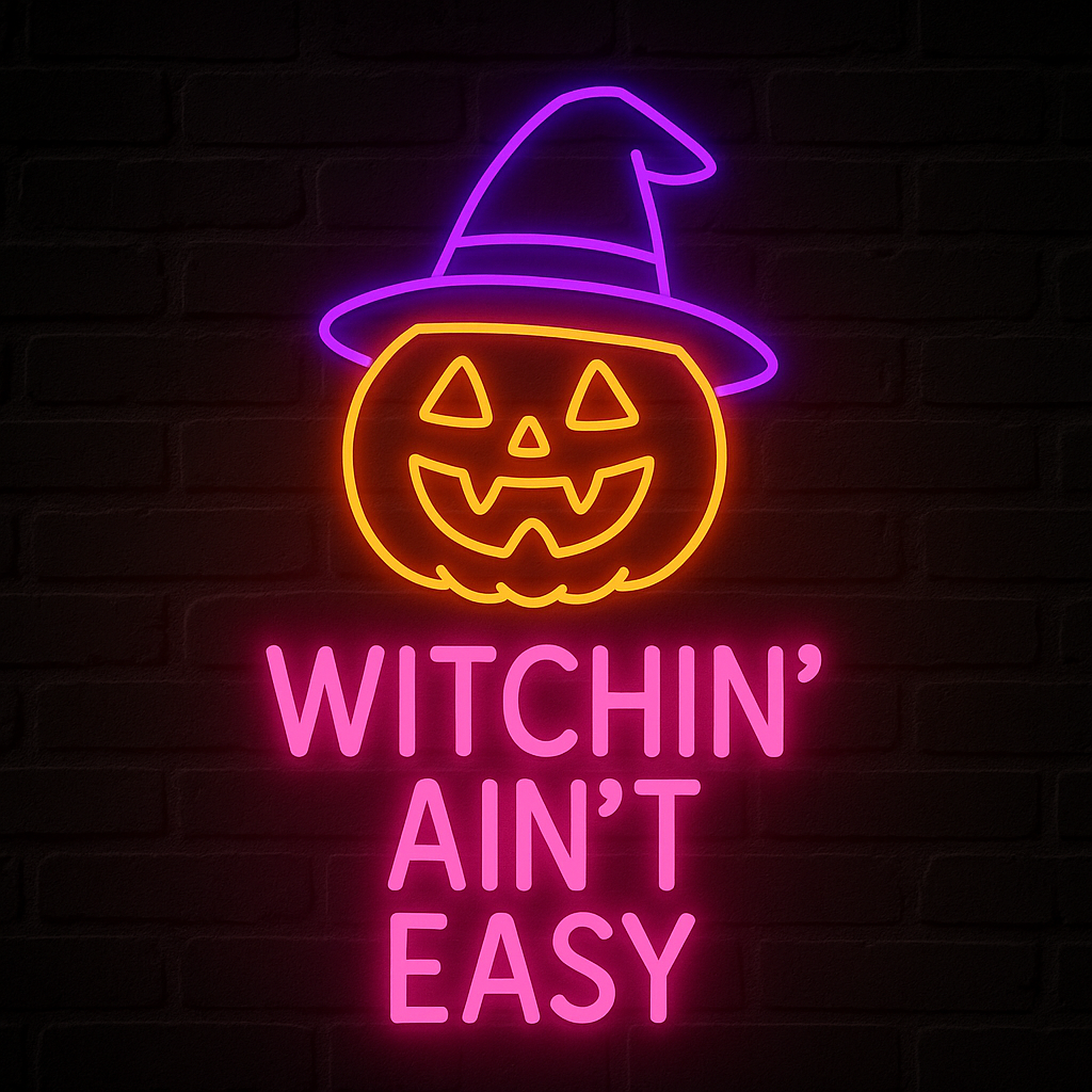 halloween neon sign wall decor glowup signs usa fast delivery