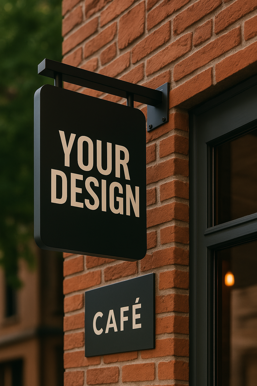 durable pvc custom blade sign with welcome lettering outdoor shop signage