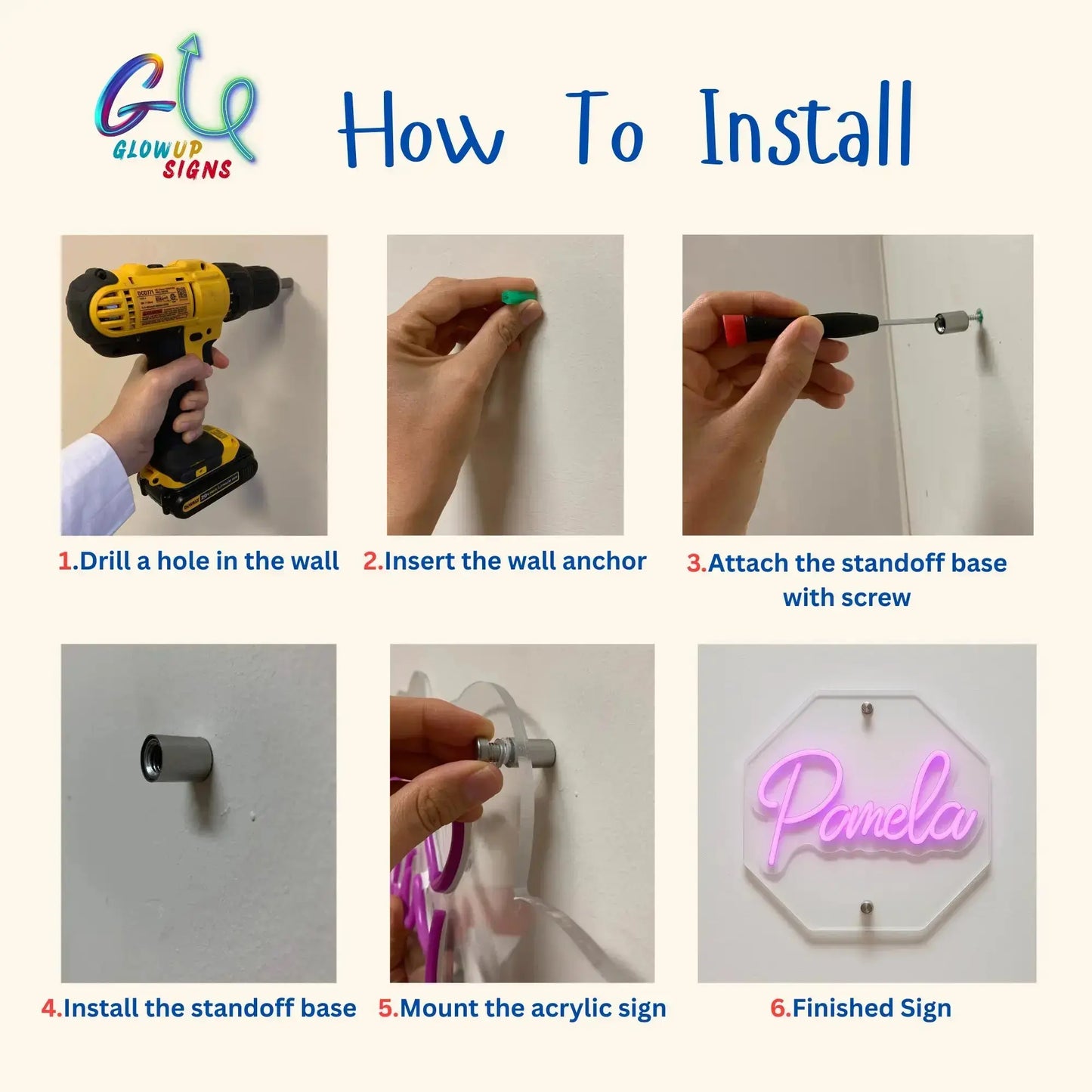 how to install halloween neon sign austin texas glowup signs step by step