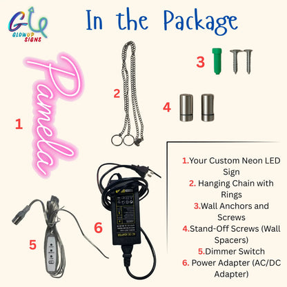 neon sign package with power supply and mounting kit austin tx