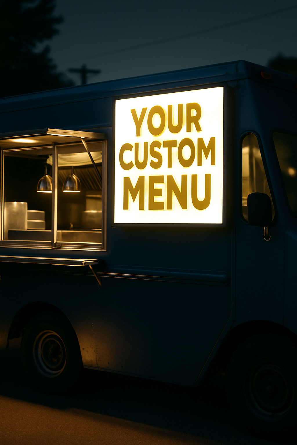 Outdoor LED light box sign for storefront Austin