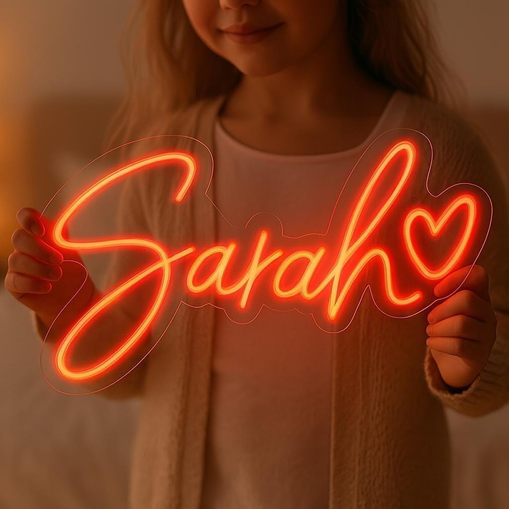 custom name sign austin personalized led neon wall décor glowup signs