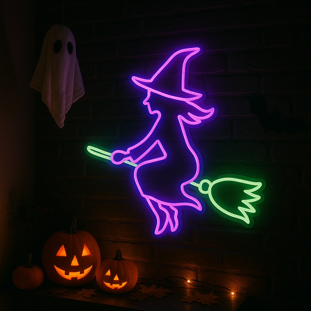 halloween neon signs austin custom led wall decor glowup signs