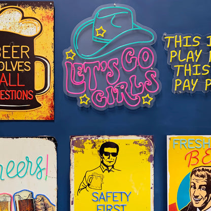 Let's Go Girls Neon Sign GlowUp Signs