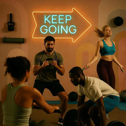 Keep Going Neon Sign GlowUp Signs