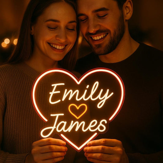 Custom Heart Neon Sign GlowUp Signs