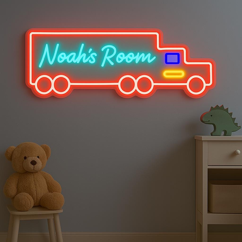 Custom Truck Neon GlowUp Signs
