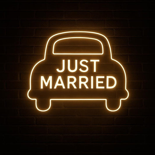 Wedding Car Neon Sign GlowUp Signs