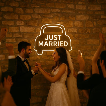 Wedding Car Neon Sign GlowUp Signs