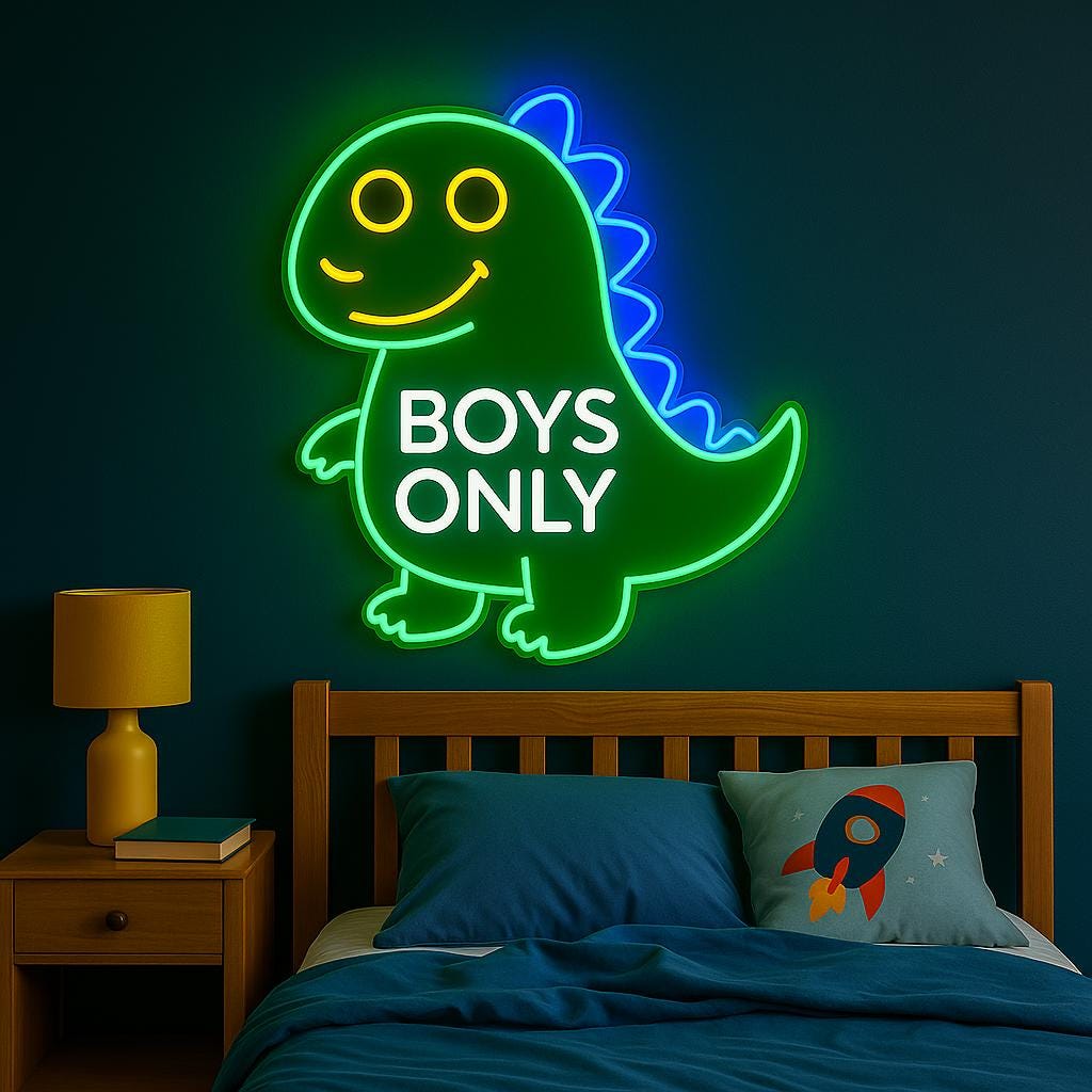 Dino Neon LED Sign GlowUp Signs