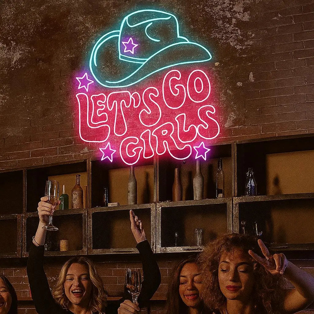 Let's Go Girls Neon Sign GlowUp Signs