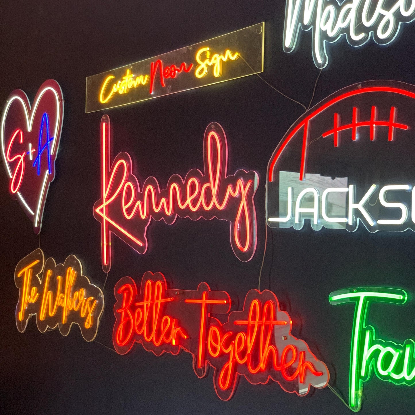 motivational neon sign follow your heart custom led light wall decoration